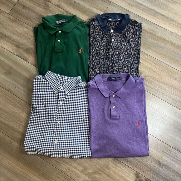 Lot of 4 Polo Ralph Lauren Casual Polo/Buttonup Shirts Men XXL Bin‎ O-53 - Picture 1 of 7